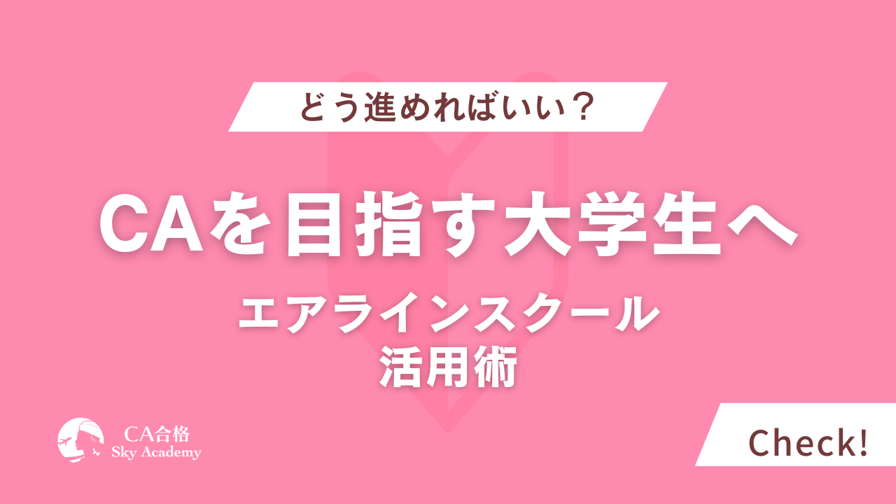 航空業界を目指す大学生へ｜エアラインスクール活用術